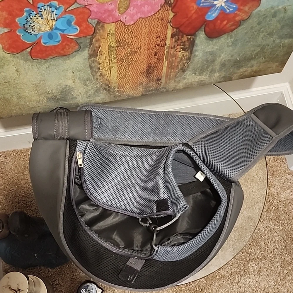 Doggie Bag Small Dog Sling Carrier grey